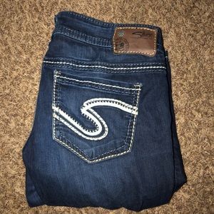 Silver skinny jeans!